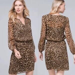 White House Black Market Leopard Print
Bloussan Dress NWT SIZE 00